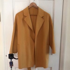 Elegant Mustard Trench Coat
